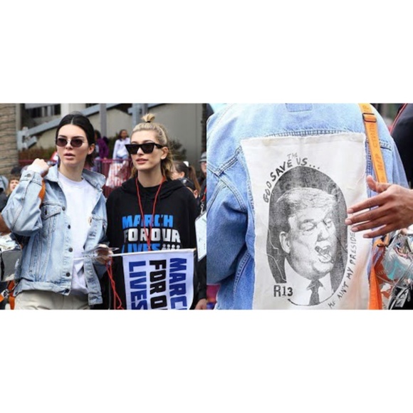 R13 God Save the US Trump Safety Pin Tee RARE HTF - Picture 7 of 11